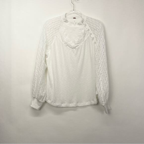 Free People Sweetest Thing Thermal Top Size Medium - Picture 4 of 15